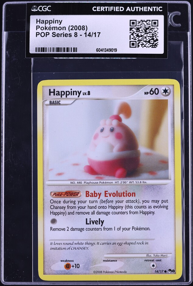 2008 Pokemon POP Series 8 Cosmos Holo Happiny #14 CGC 7.5 NRMT+ on Fanatics Collect 2008 Pokemon POP Series 8 Cosmos Holo Happiny #14 CGC 7.5 NRMT+ on Fanatics Collect