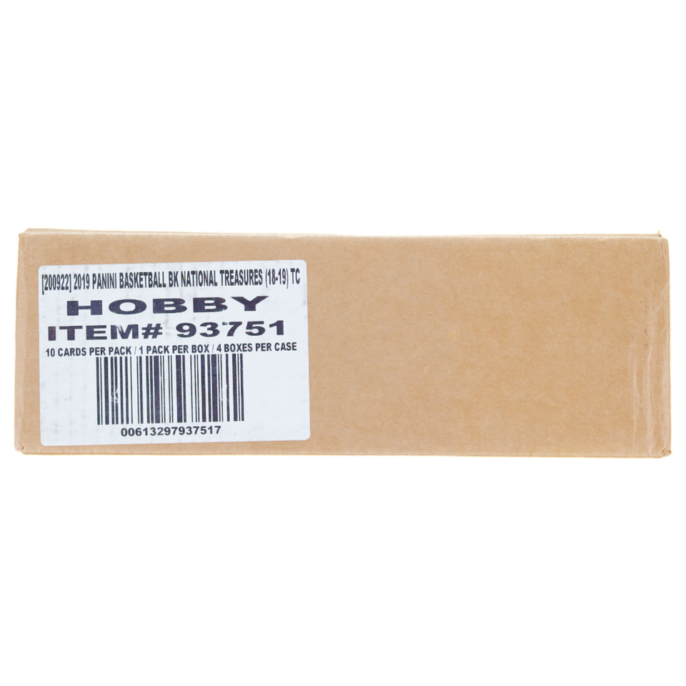 2018 National Treasures Basketball Factory Sealed Hobby Case, 4ct Box, Jalen Brunson RC?