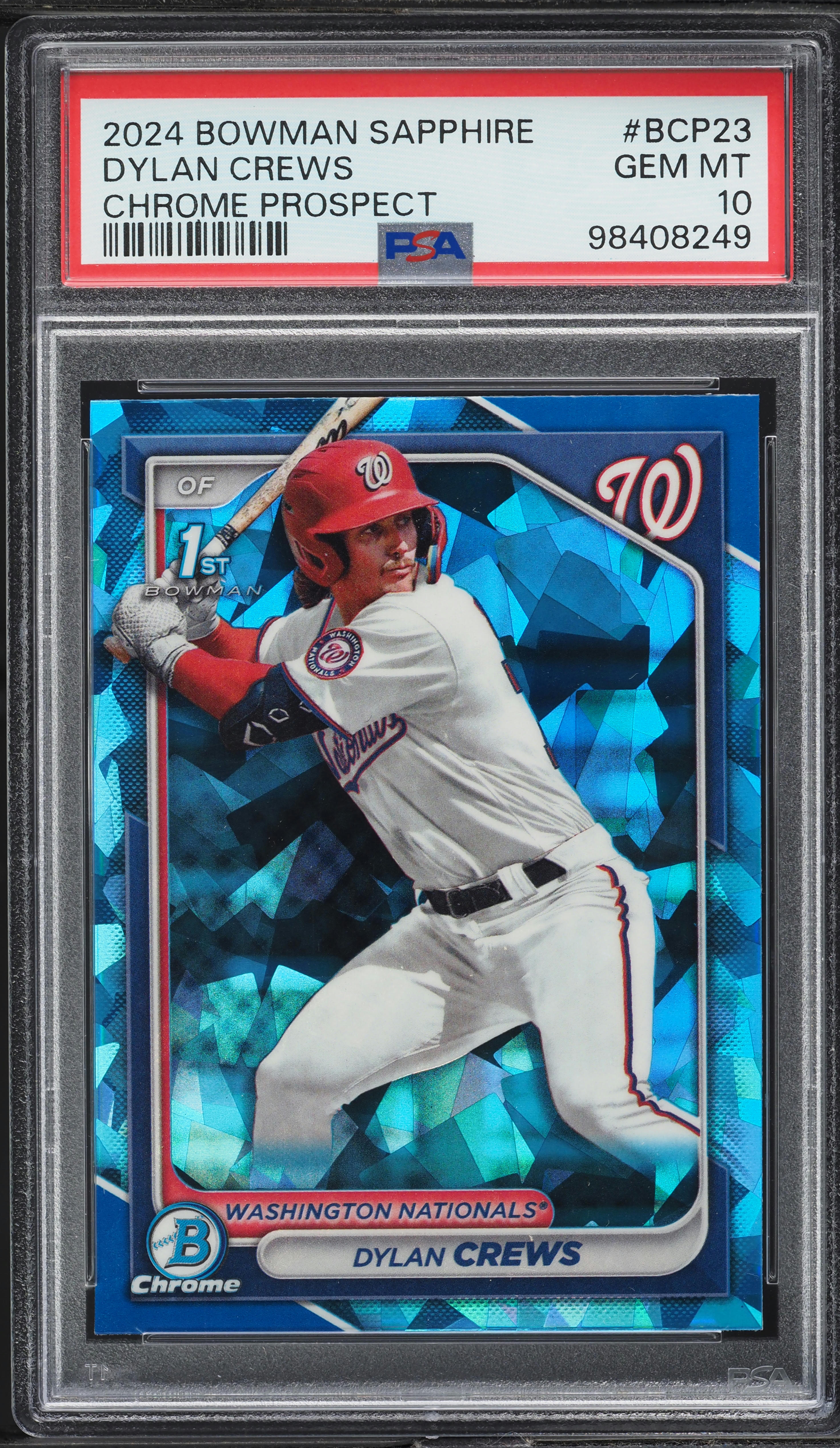 2024 Bowman Chrome Sapphire Edition Dylan Crews PROSPECT #BCP23 