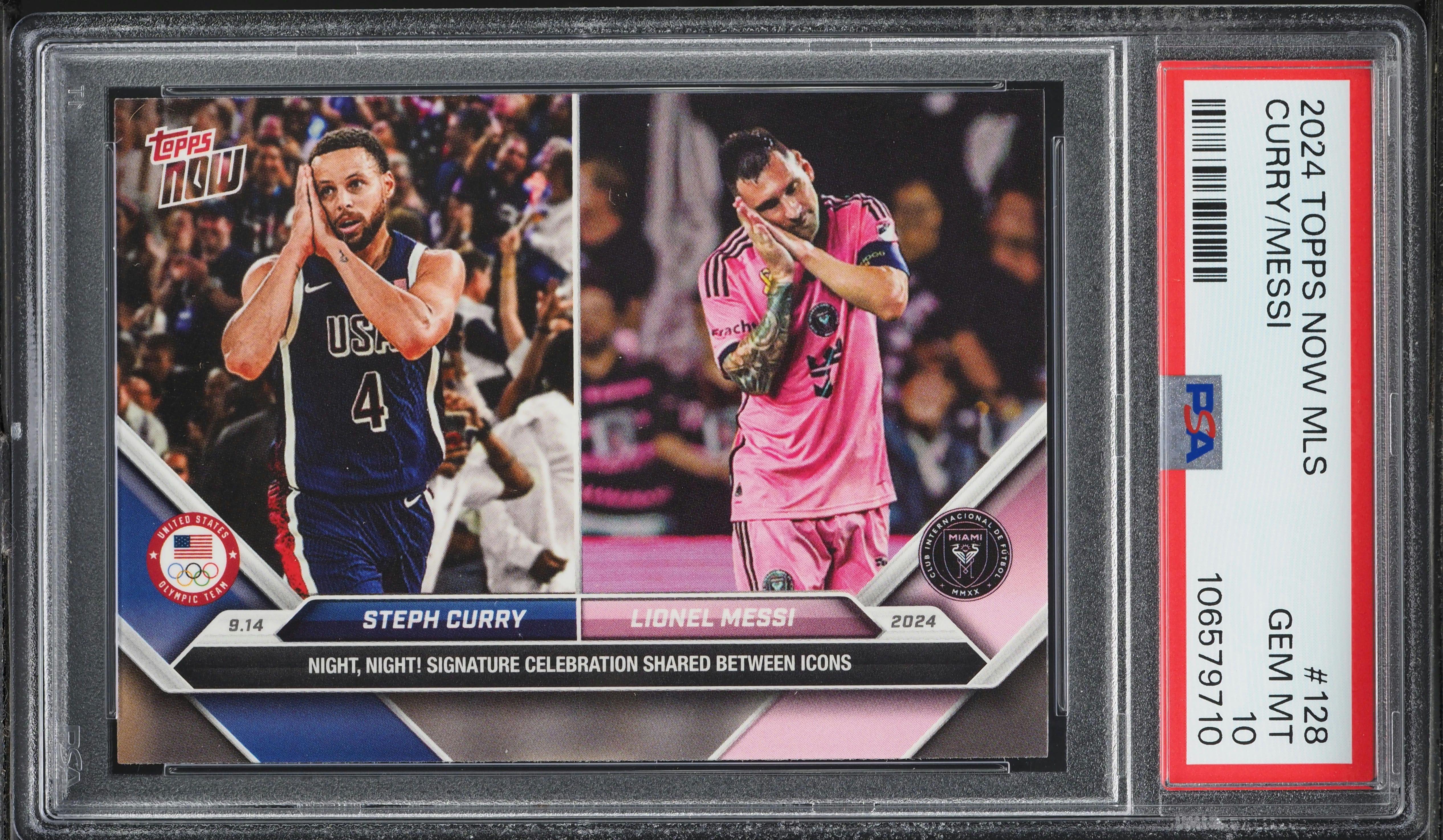 Lot 10 Cartes Leaf Exclusive Legends Edition Trio – Griffey Jr / Messi / Curry – Rookies 2024