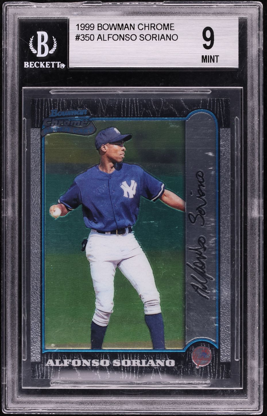 1999 Bowman Chrome Alfonso Soriano ROOKIE #350 BGS 9 MINT