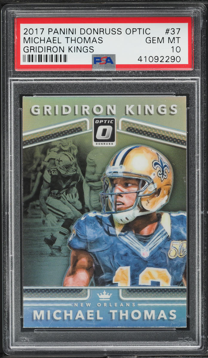 2017 Donruss Optic Gridiron Kings Michael Thomas #37 PSA 10 GEM MINT