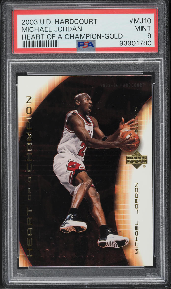 2003 Upper Deck Hardcourt Heart Of A Champion Gold Michael Jordan