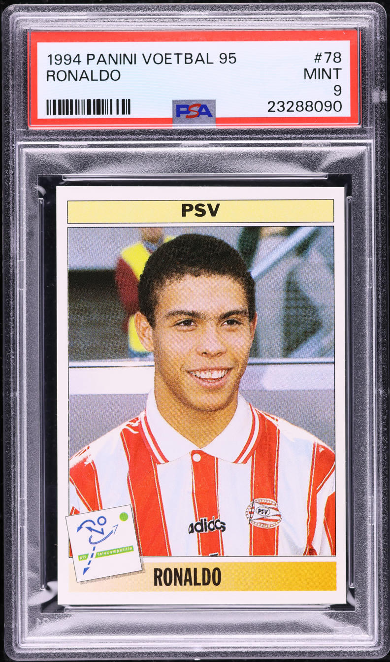 1994 Panini Voetbal '95 Ronaldo ROOKIE #78 PSA 9 MINT