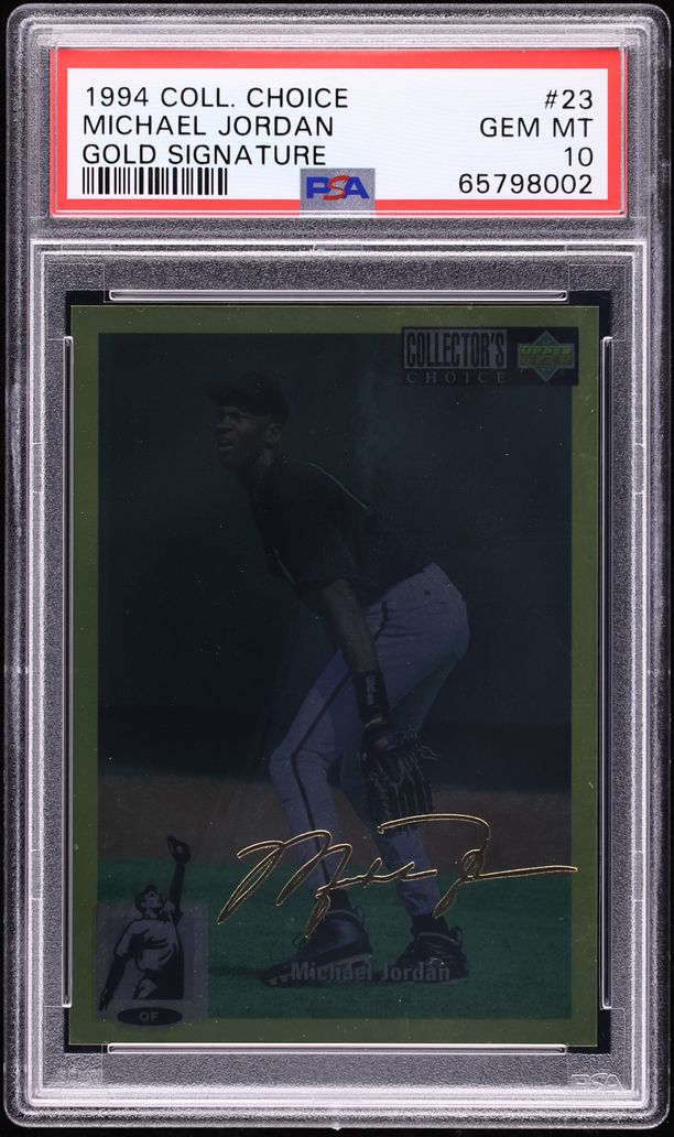 1994 Collector's Choice Gold Signature Michael Jordan ROOKIE #23 PSA 10 GEM MINT