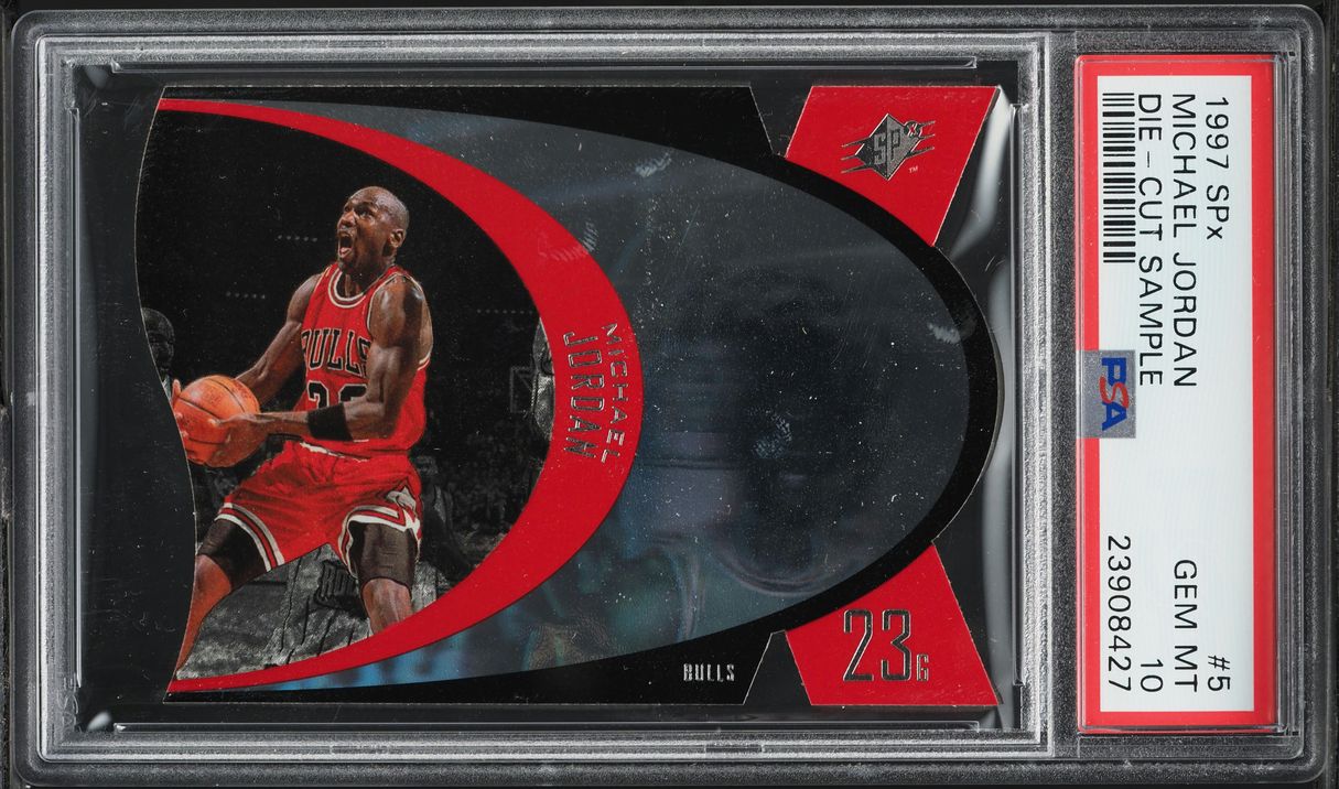 1997 SPx Sample Die-Cut Michael Jordan #SPX5 PSA 10 GEM MINT