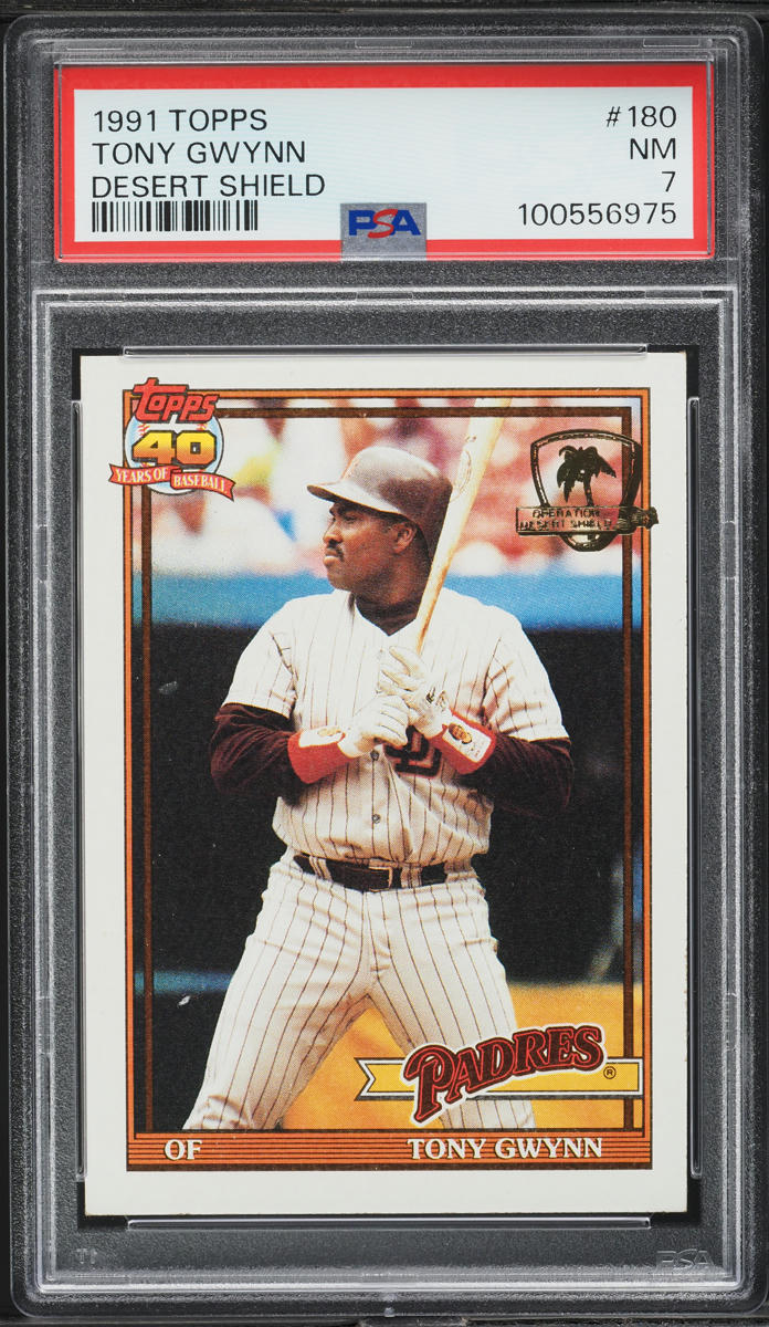 1991 Topps Desert Shield Tony Gwynn #180 PSA 7 NRMT