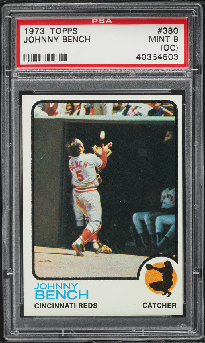 1973 Topps Johnny Bench #380 PSA 9(oc) MINT