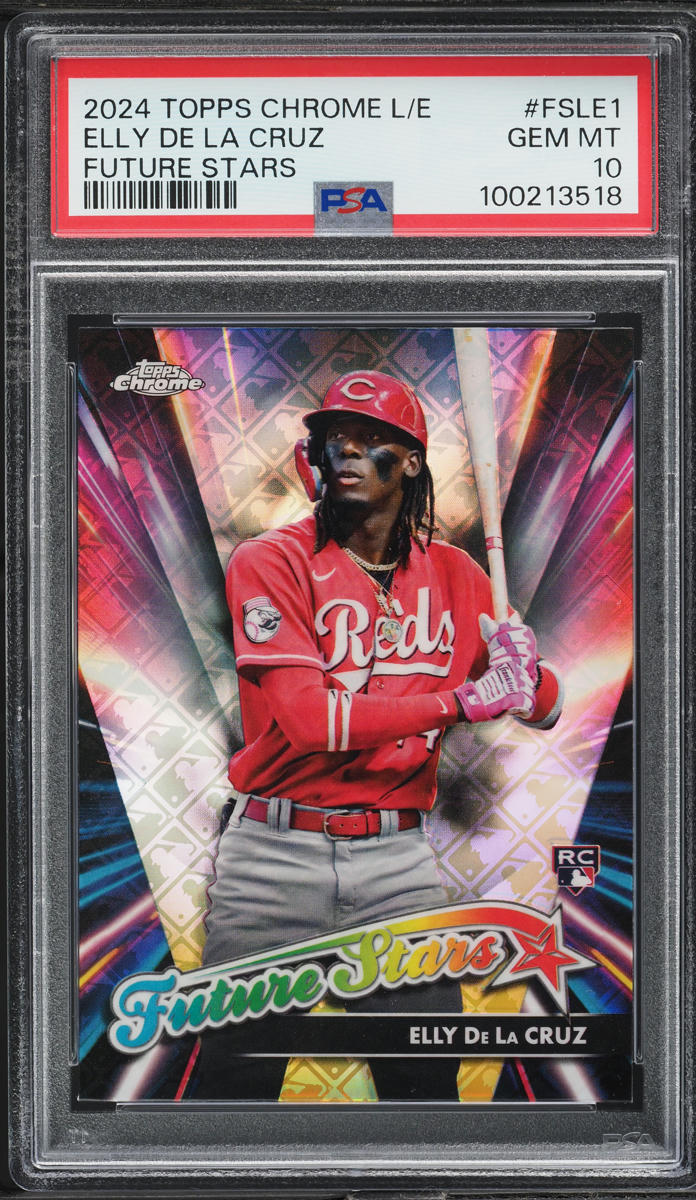 2024 Topps Chrome Logofractor Future Stars Elly De La Cruz ROOKIE #FSLE-1 PSA 10