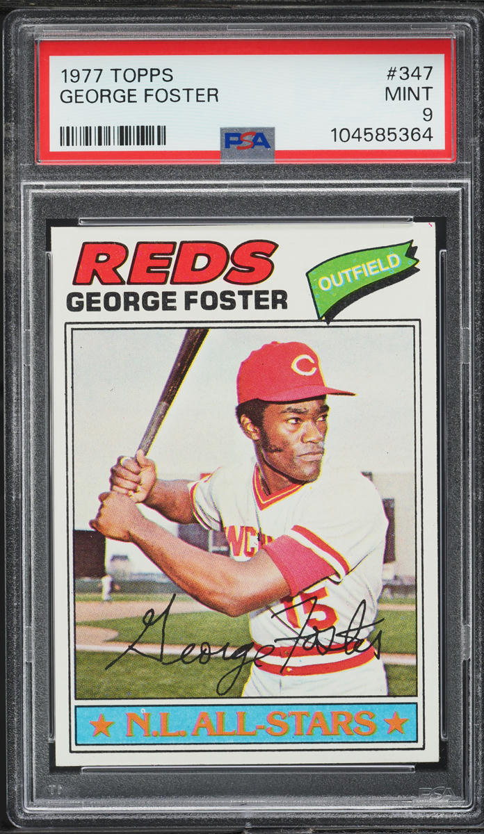 1977 Topps George Foster #347 PSA 9 MINT