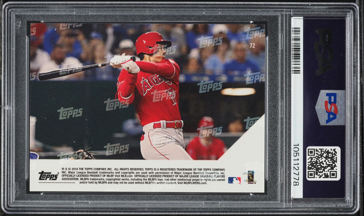 2018 Topps Now Shohei Ohtani ROOKIE #72 PSA 10 GEM MINT on