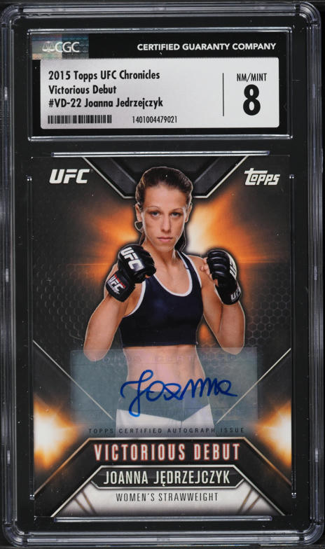 2015 Topps UFC Chronicles Victorious Debut Joanna Jedrzejczyk AUTO