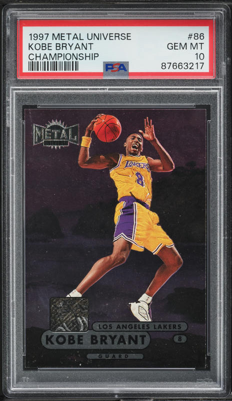 1997 Metal Universe Championship Kobe Bryant #86 PSA 10 GEM MINT