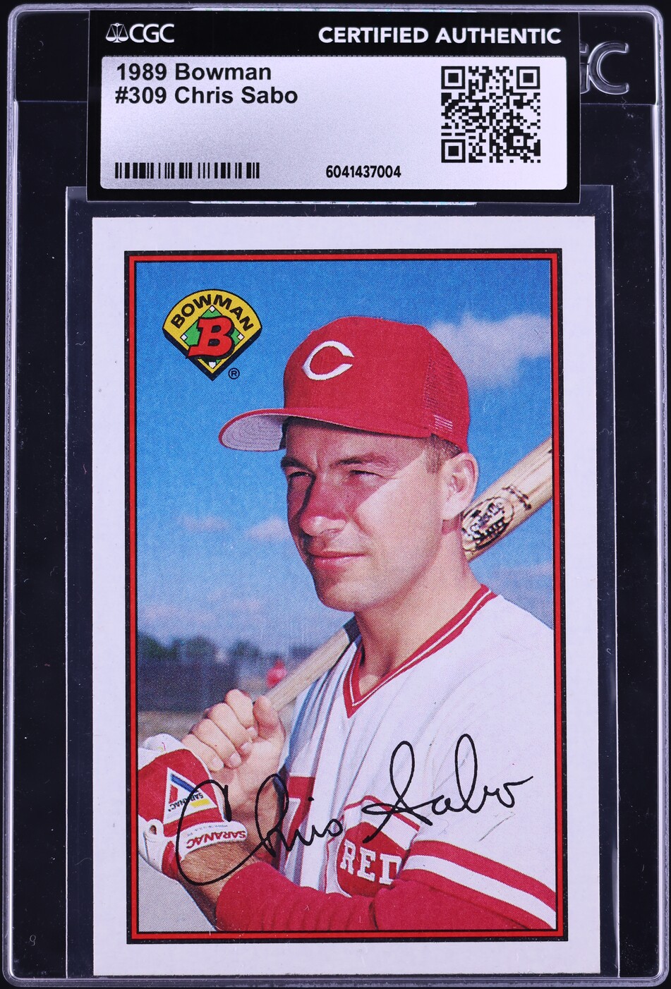 1989 Bowman Chris Sabo #309 CGC AUTH