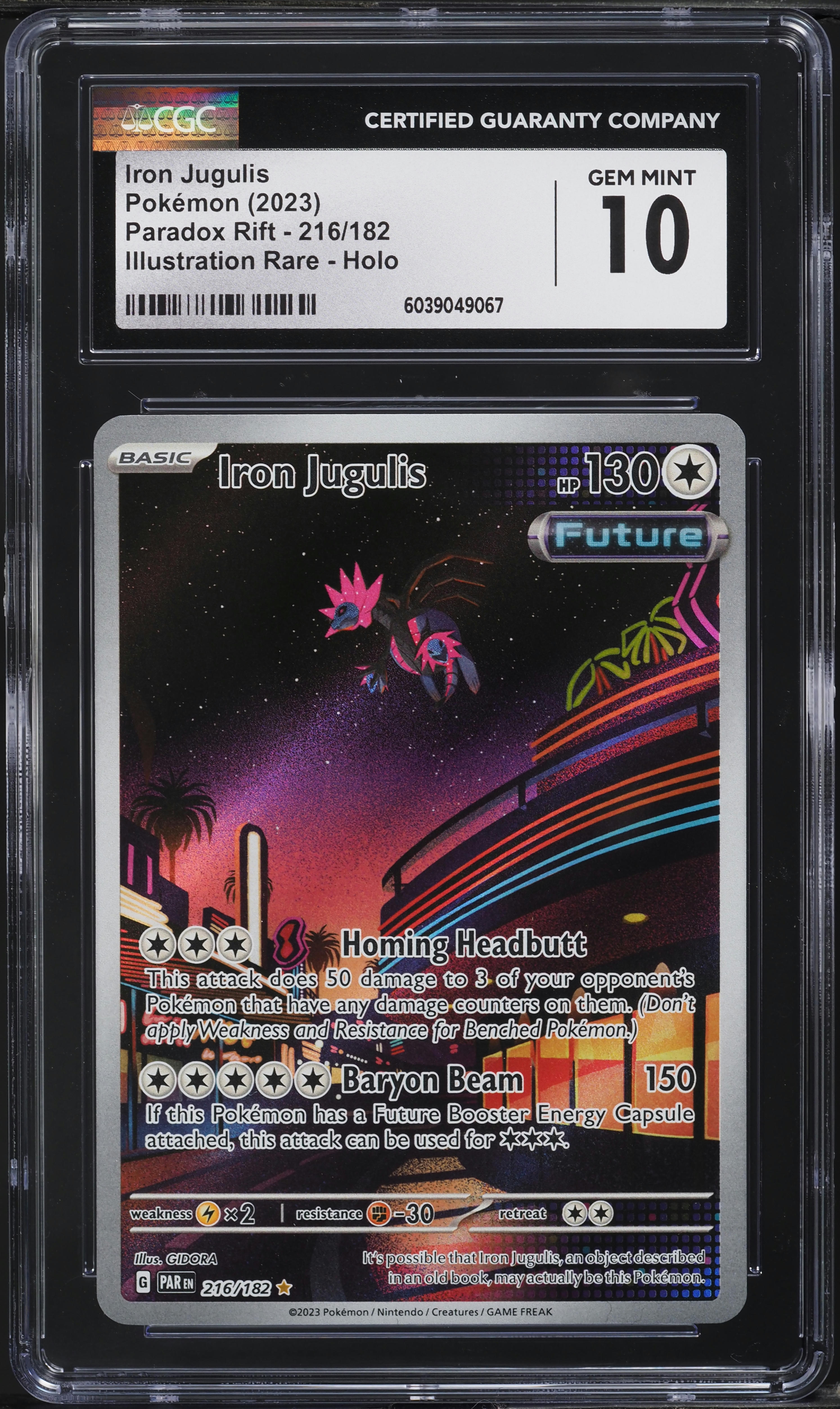 Iron Jugulis - 216 Paradox Rift PSA 10 GEM MT Iron Jugulis - 216 Paradox Rift PSA 10 GEM MT