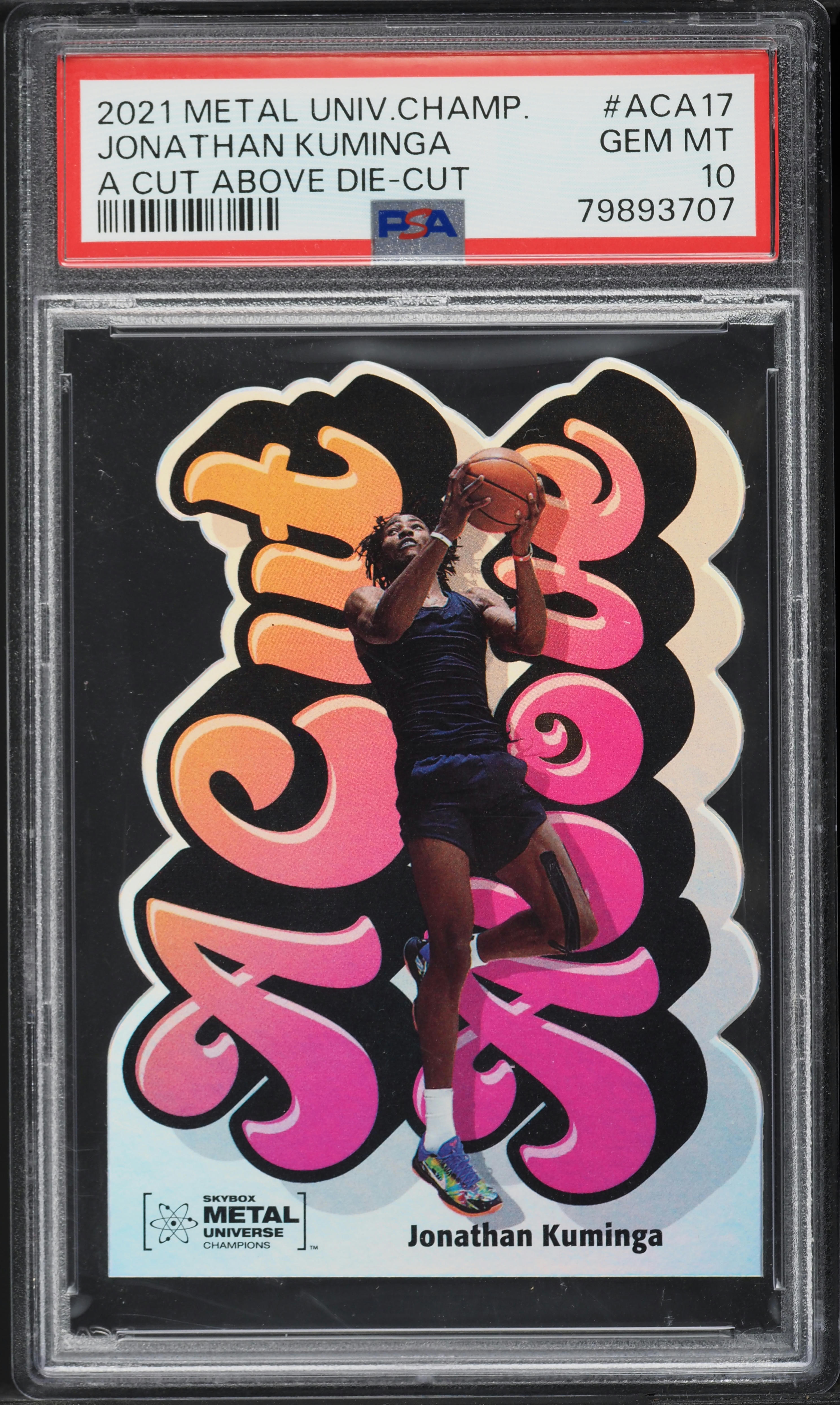 2021 Metal Universe Champions A Cut Above Die-Cut Jonathan Kuminga