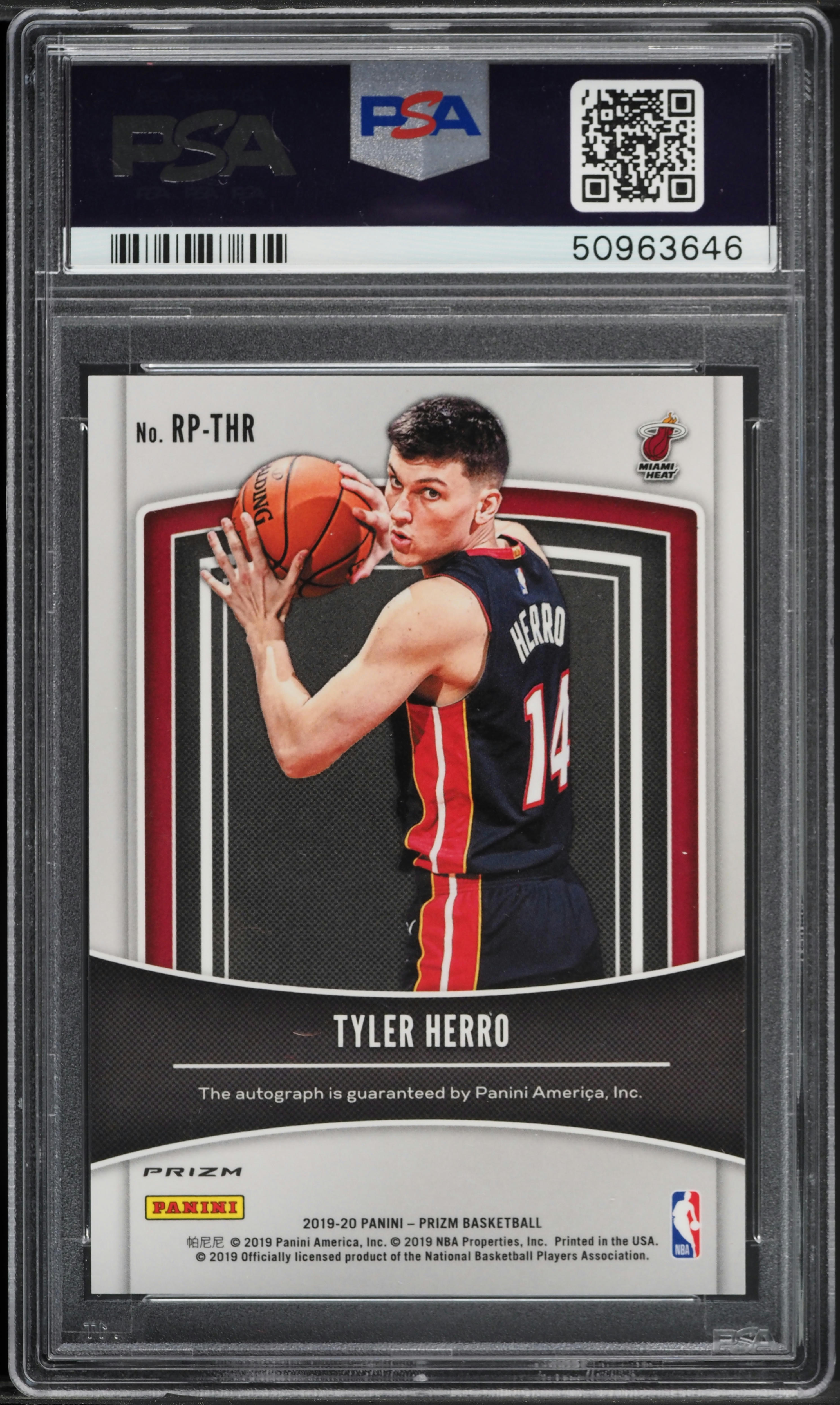 Panini prizm Tyler herro RC 149枚限定 PSA10 2019 Panini Prizm Penmanship Silver Tyler Herro ROOKIE AUTO PSA 10