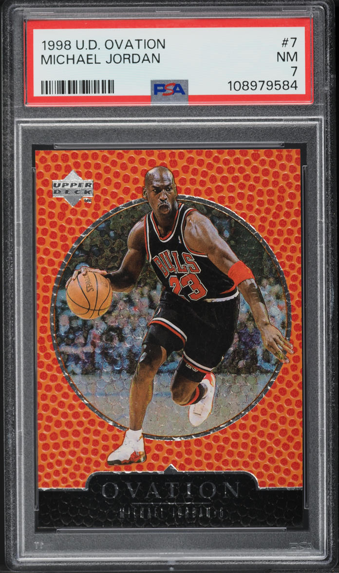 1998 Upper Deck Ovation Michael Jordan #7 PSA 7 NRMT