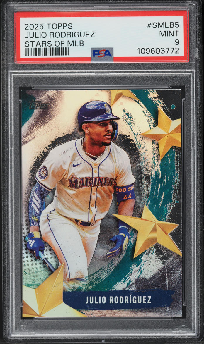 2025 Topps Stars of MLB Julio Rodriguez #SMLB5 PSA 9 MINT