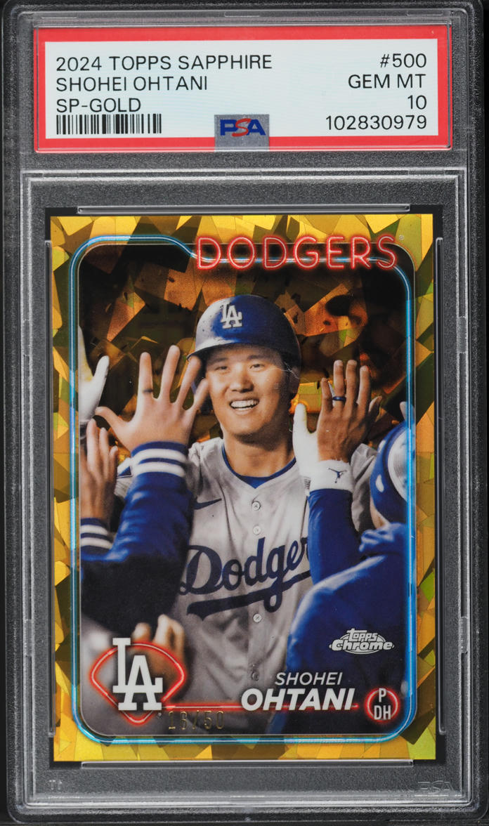 2024 Topps Chrome Sapphire Gold Shohei Ohtani /50 #500 PSA 10 GEM