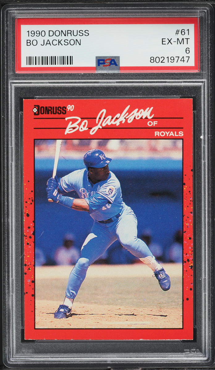 1990 Donruss Bo Jackson #61 PSA 6 EXMT