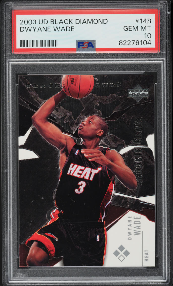 2003 Black Diamond Dwyane Wade ROOKIE #148 PSA 10 GEM MINT