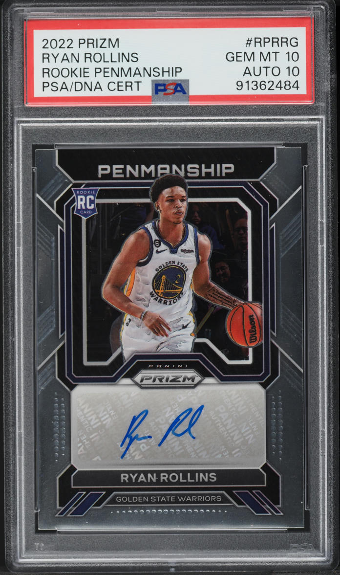 2022 Panini Prizm Penmanship Ryan Rollins ROOKIE AUTO DNA 10 #RP 