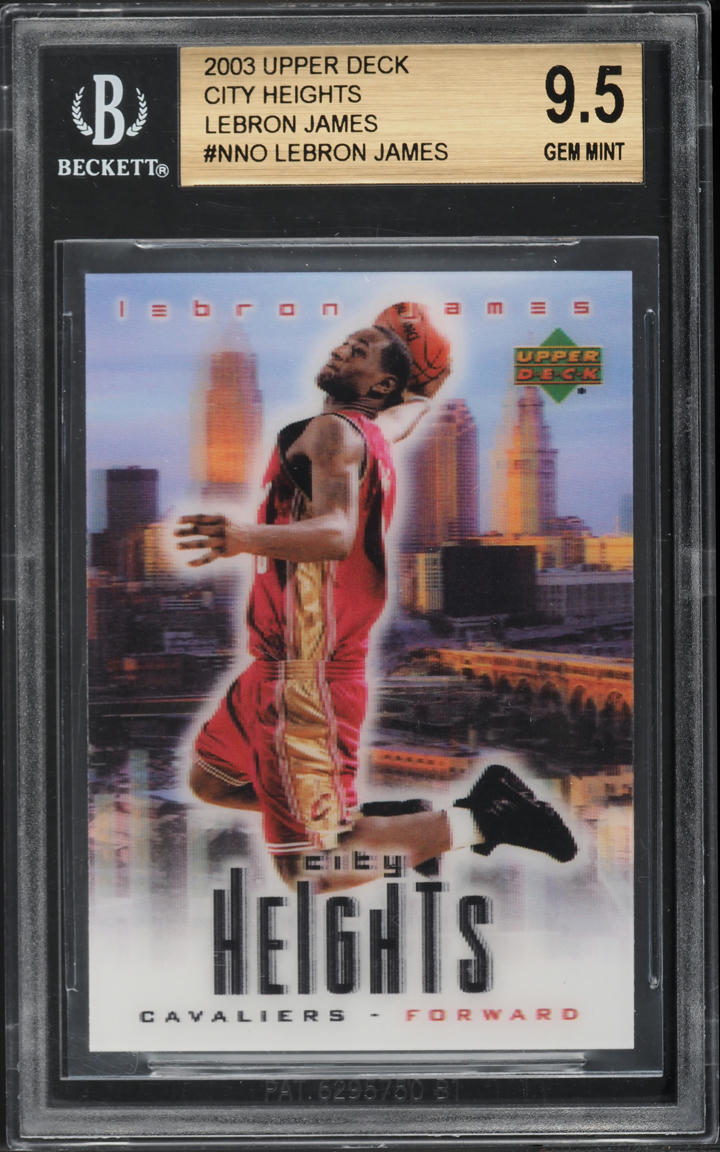 2003 Upper Deck LeBron James City Heights Redemption Special BGS