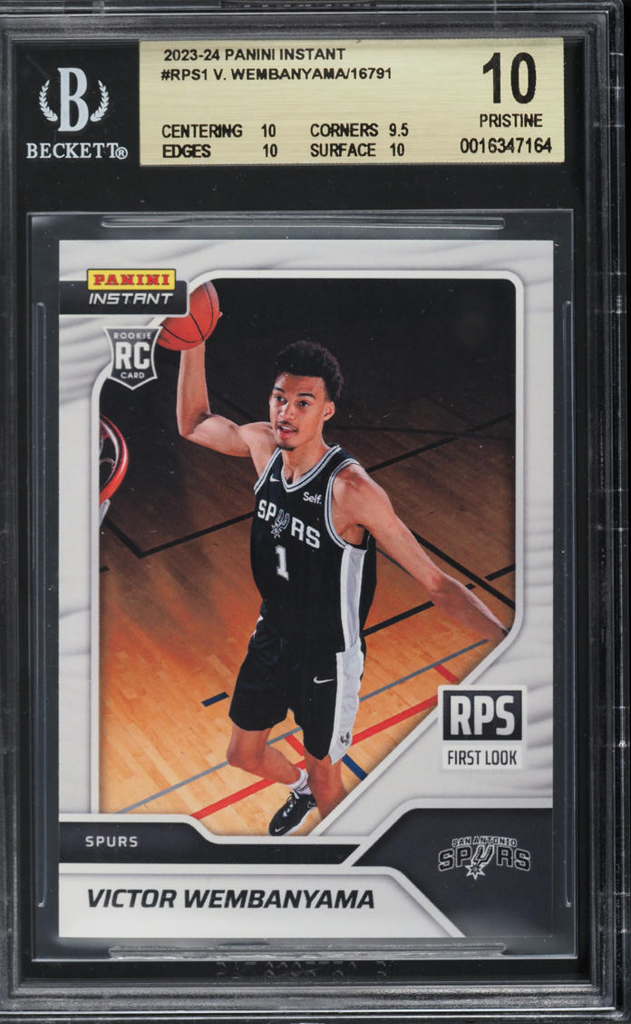 2023 Panini Instant Victor Wembanyama ROOKIE #RPS-1 BGS 10 PRISTINE