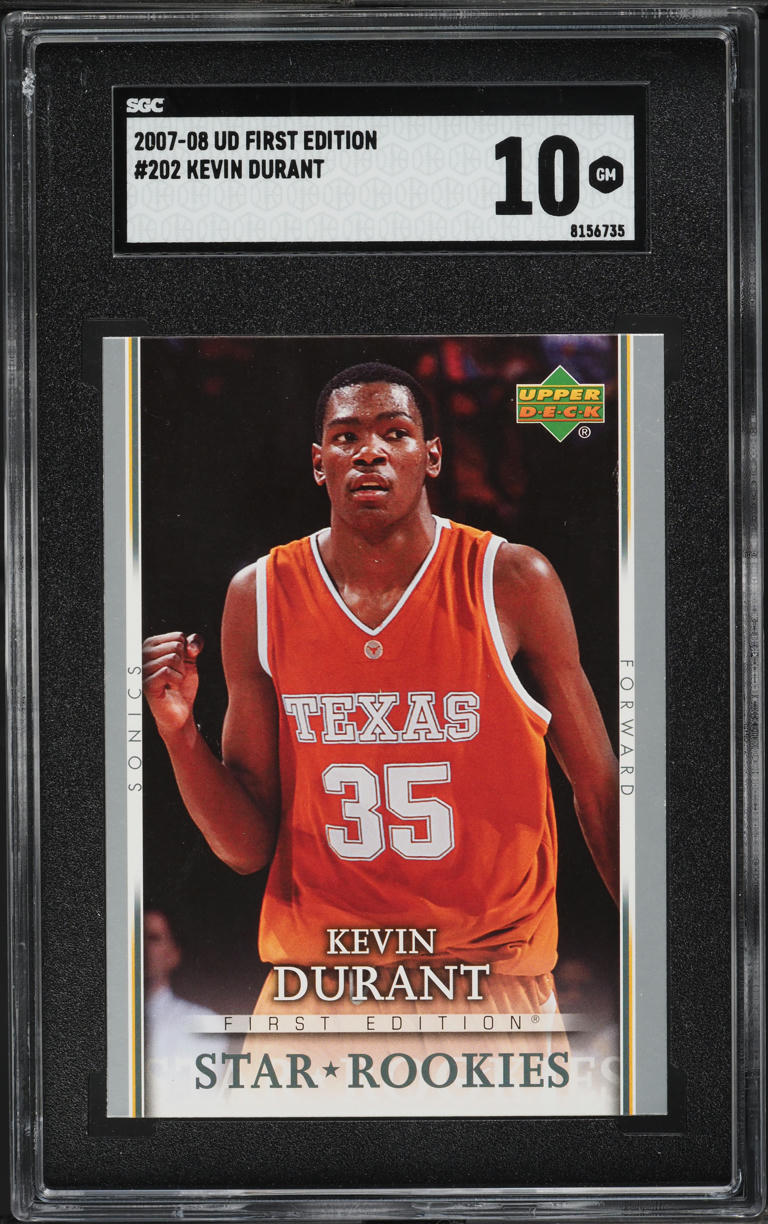 2007 Upper Deck First Edition Kevin Durant ROOKIE #202 SGC 10 GEM MINT