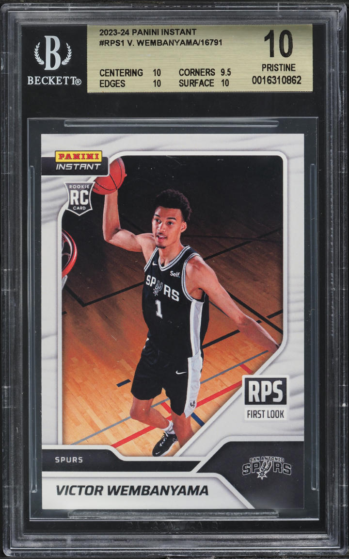 2023 Panini Instant Victor Wembanyama ROOKIE #RPS-1 BGS 10 PRISTINE