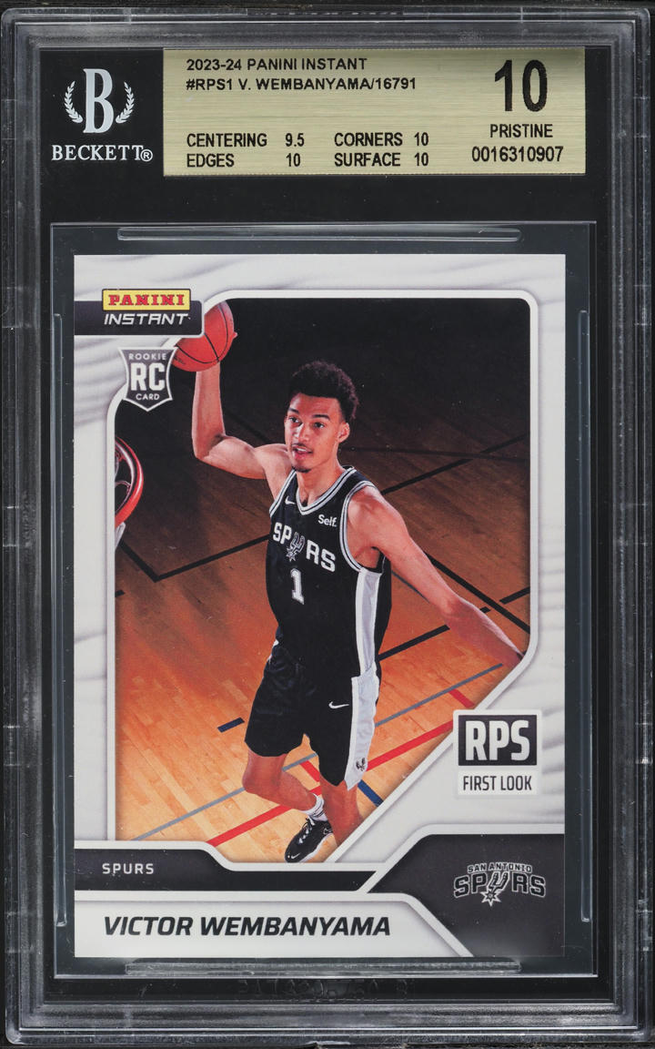2023 Panini Instant Victor Wembanyama ROOKIE #RPS-1 BGS 10 PRISTINE
