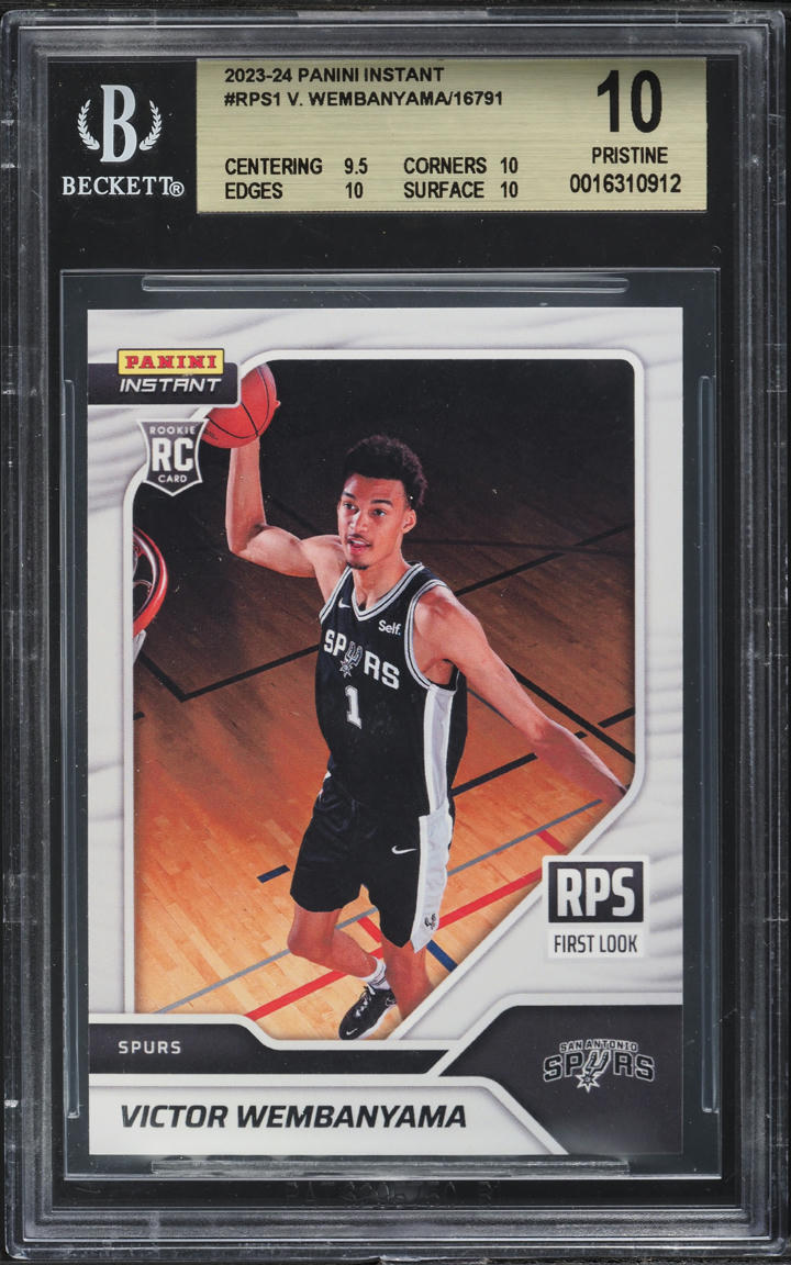 2023 Panini Instant Victor Wembanyama ROOKIE #RPS-1 BGS 10 PRISTINE