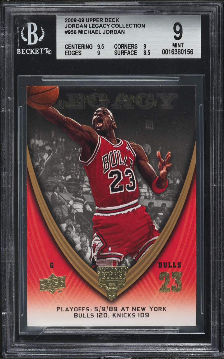 2008 Upper Deck Legacy Collection Michael Jordan #956 BGS 9 MINT
