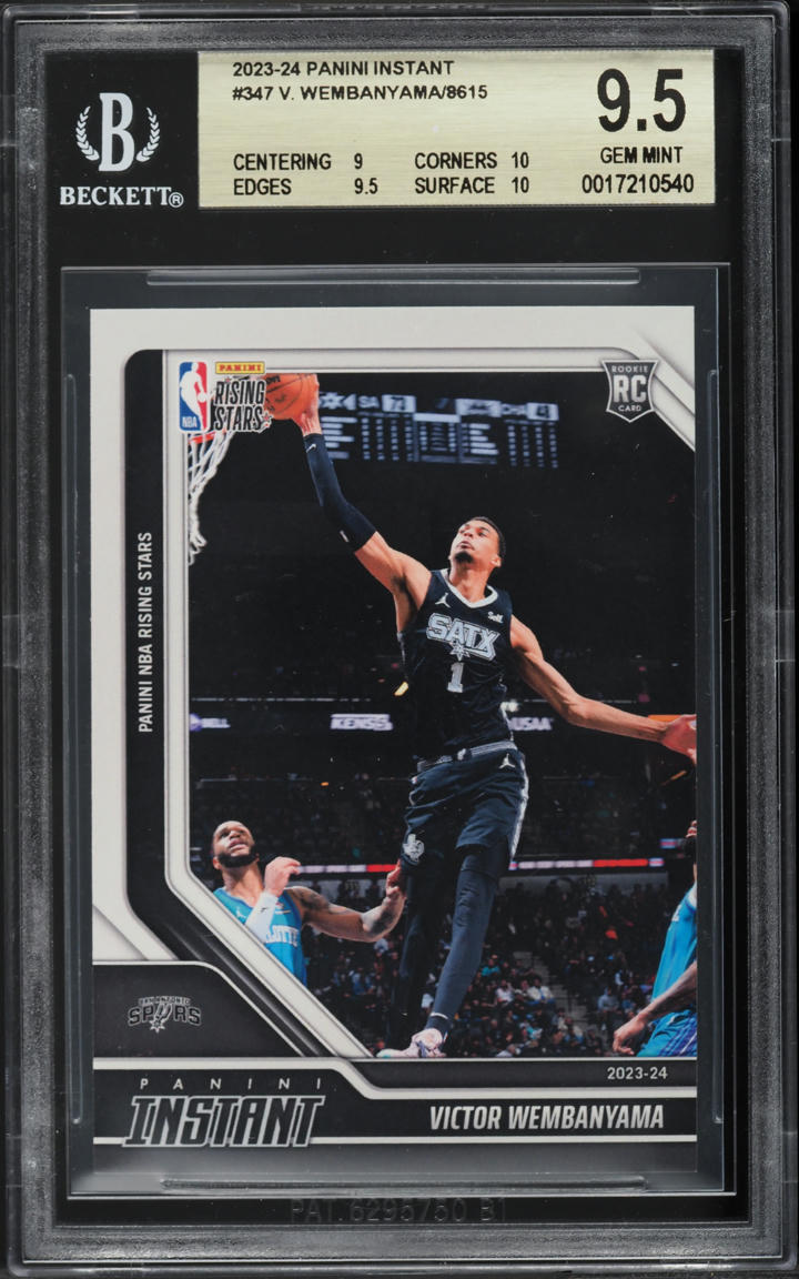 2023 Panini Instant Victor Wembanyama ROOKIE #347 BGS 9.5 GEM MINT