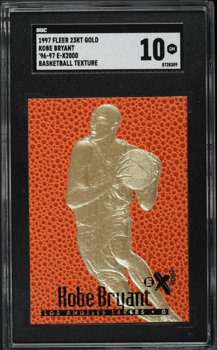 1997 Fleer 23kt Gold '96 E-X2000 Basketball Texture Kobe Bryant
