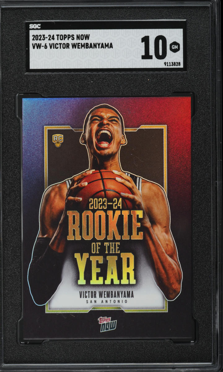 2023 Topps Now Victor Wembanyama ROOKIE #VW-6 SGC 10 GEM MINT