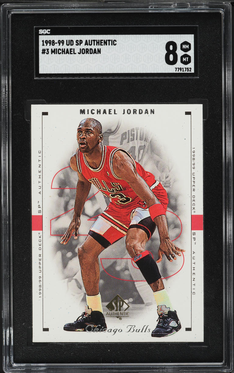 1998 SP Authentic Michael Jordan #3 SGC 8 NM-MT