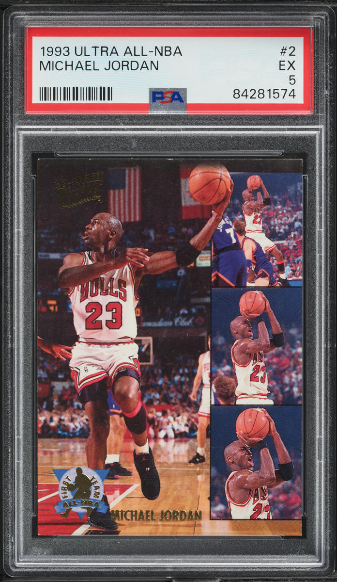1993 Ultra All-NBA Michael Jordan #2 PSA 5 EX