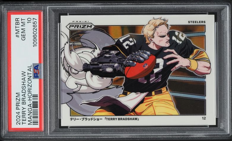 2024 Panini Prizm Manga Horizontal Terry Bradshaw #MTBR PSA 10 GEM