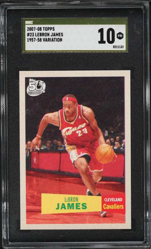2007 Topps '57 Variation LeBron James #23 SGC 10 PRISTINE on