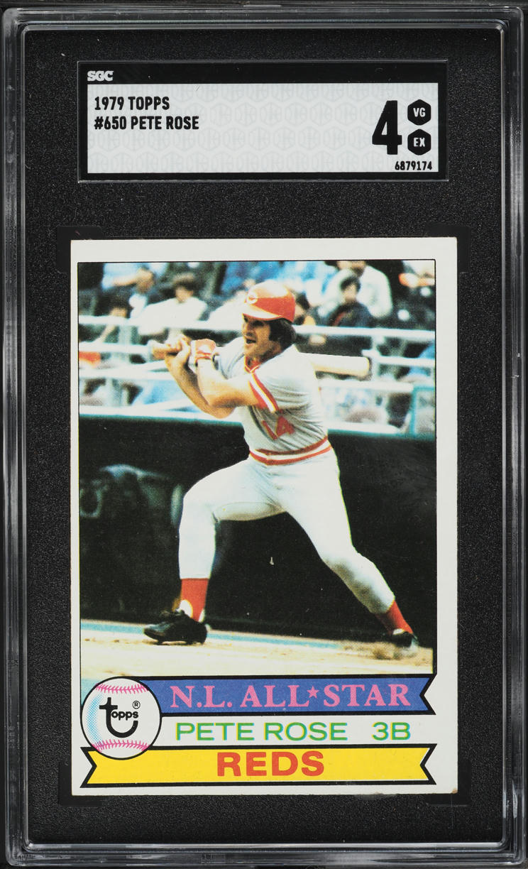 1979 Topps Pete Rose ALL-STAR #650 SGC 4 VGEX