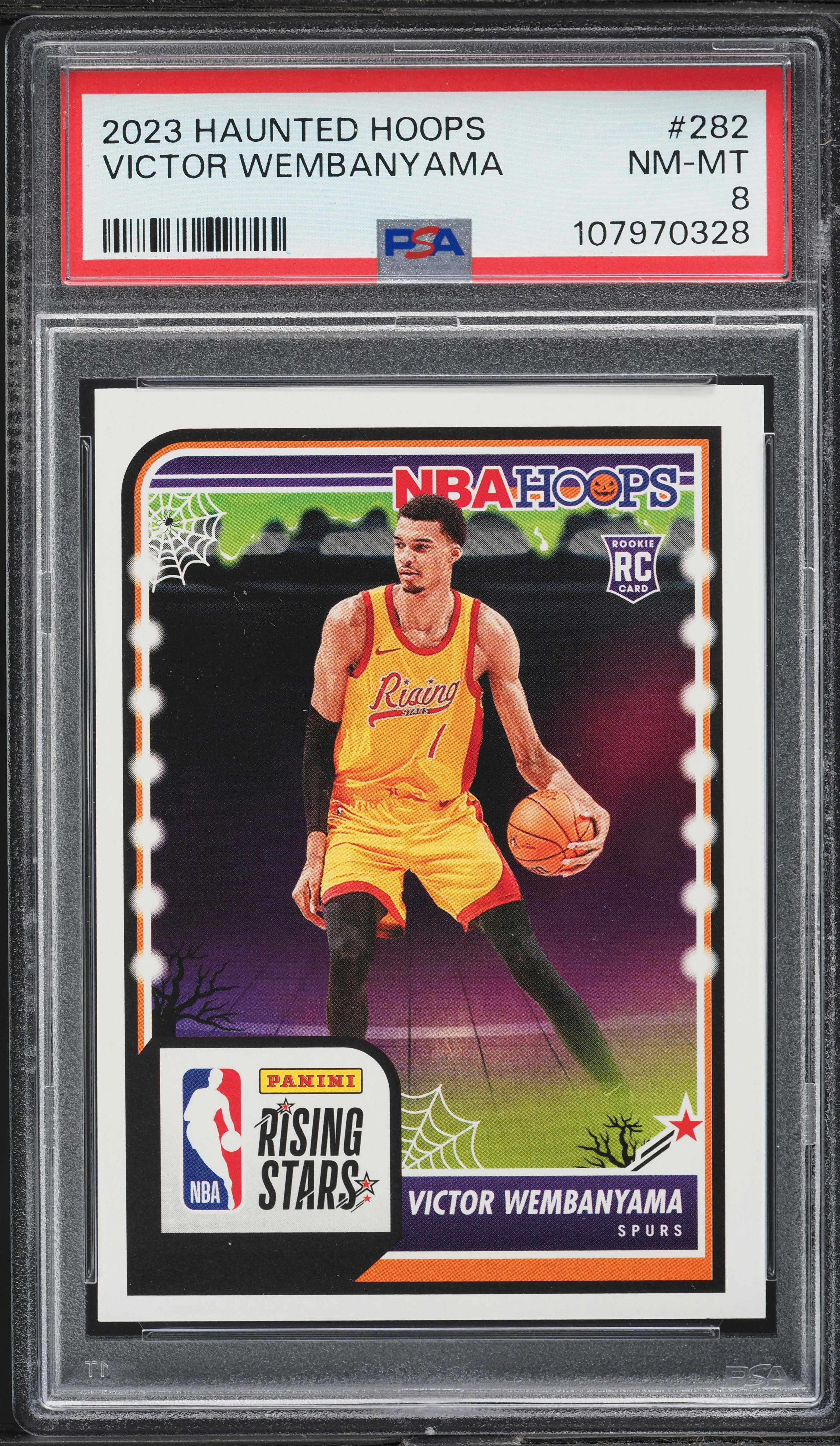 2023 Haunted Hoops Victor Wembanyama ROOKIE #282 PSA 8 NM-MT on