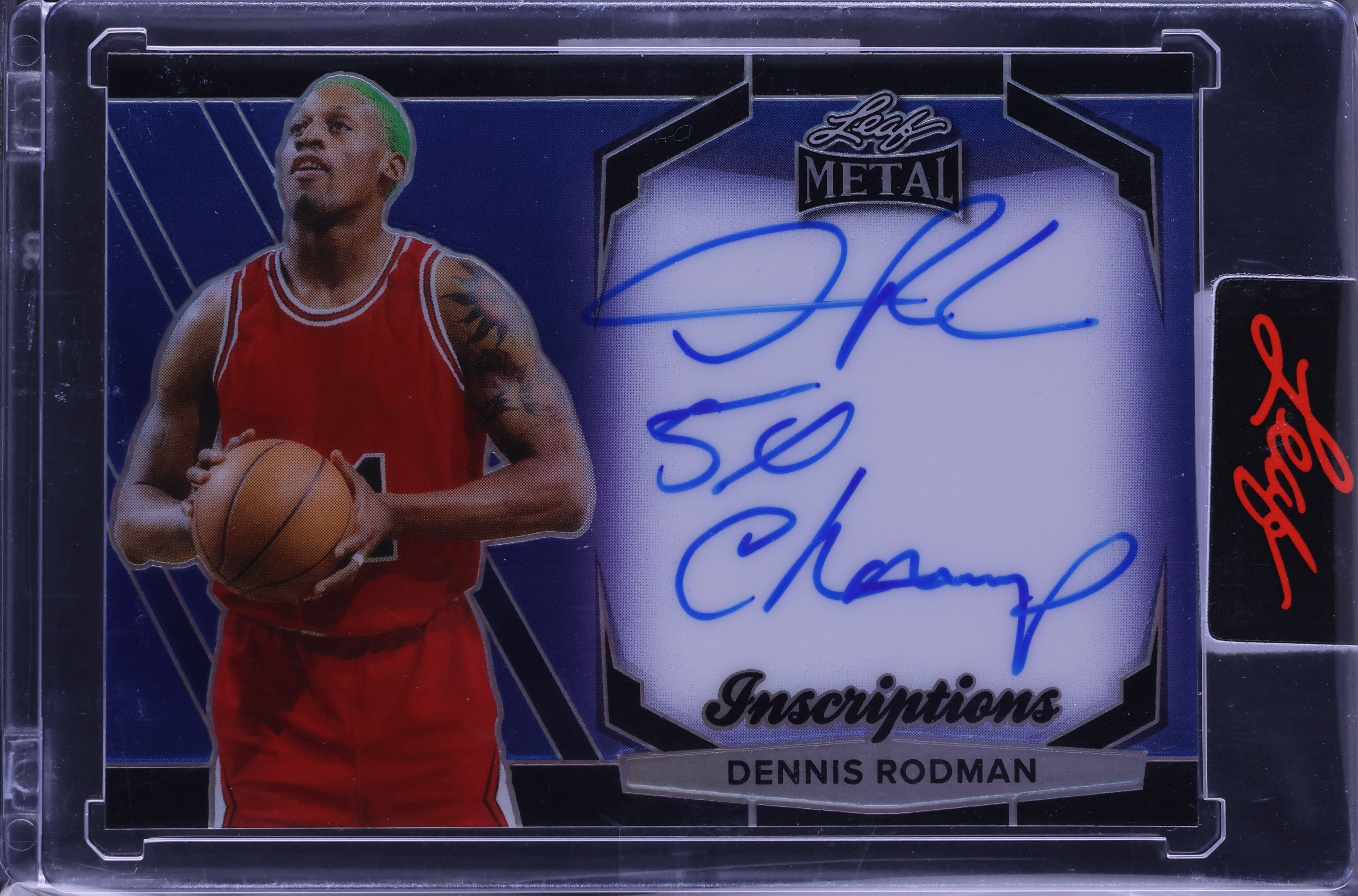2025 Leaf Sports Heroes Inscriptions Dennis Rodman AUTO /100 #MI