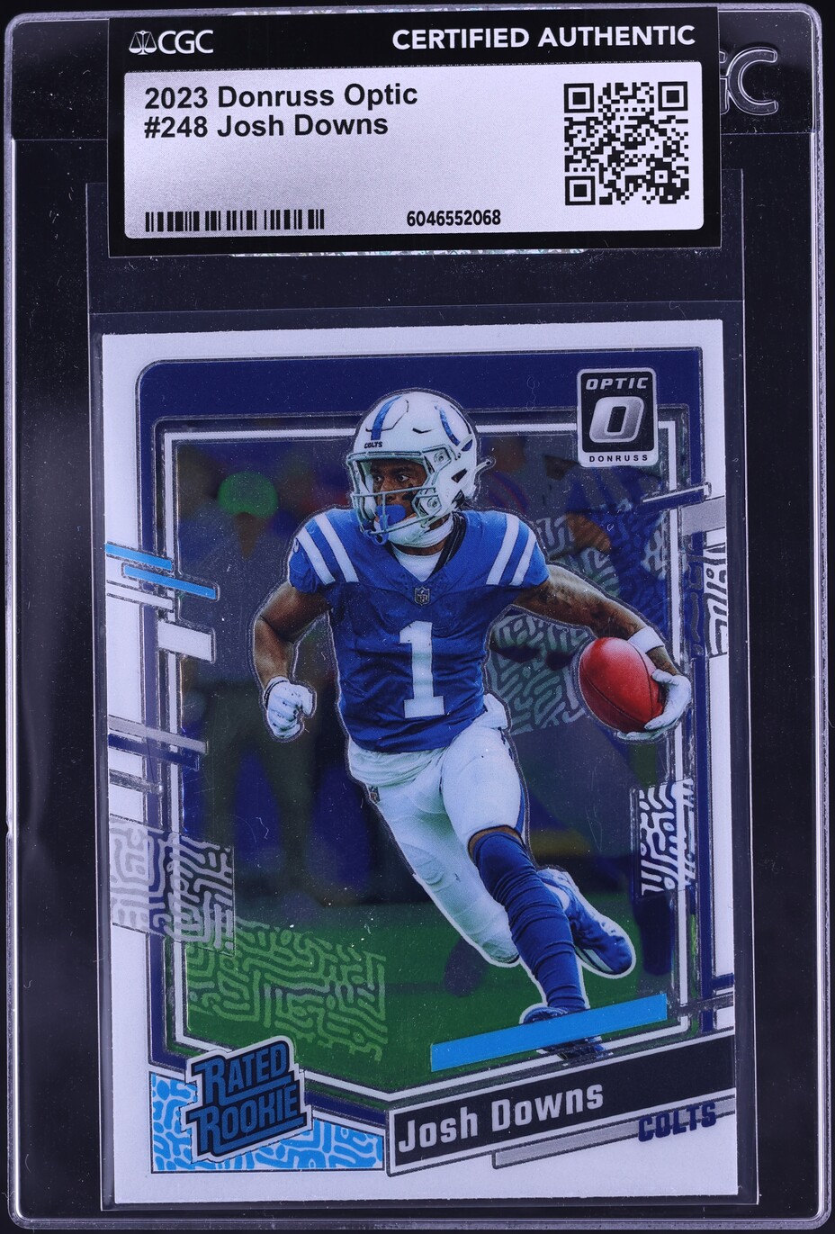 2023 Donruss Optic Josh Downs ROOKIE #248 CGC AUTH