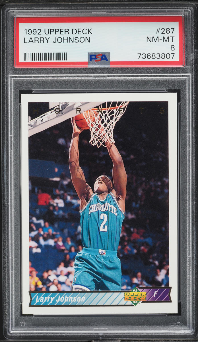 1992 Upper Deck Larry Johnson #287 PSA 8 NM-MT