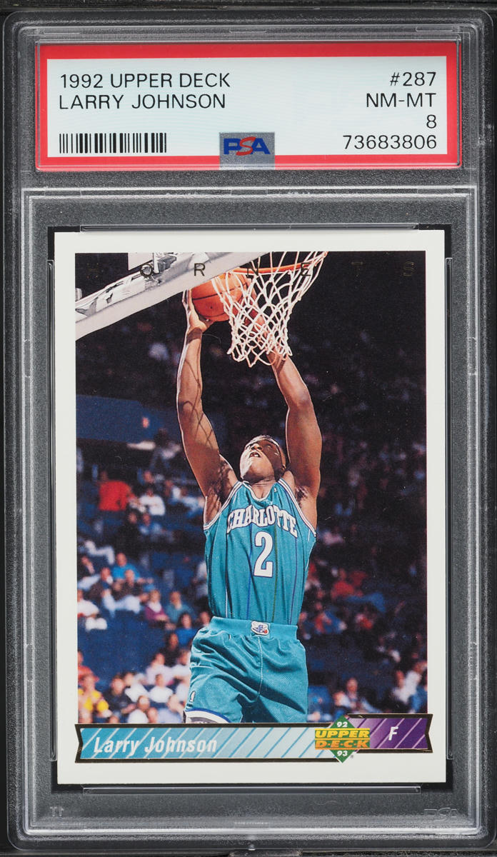 1992 Upper Deck Larry Johnson #287 PSA 8 NM-MT