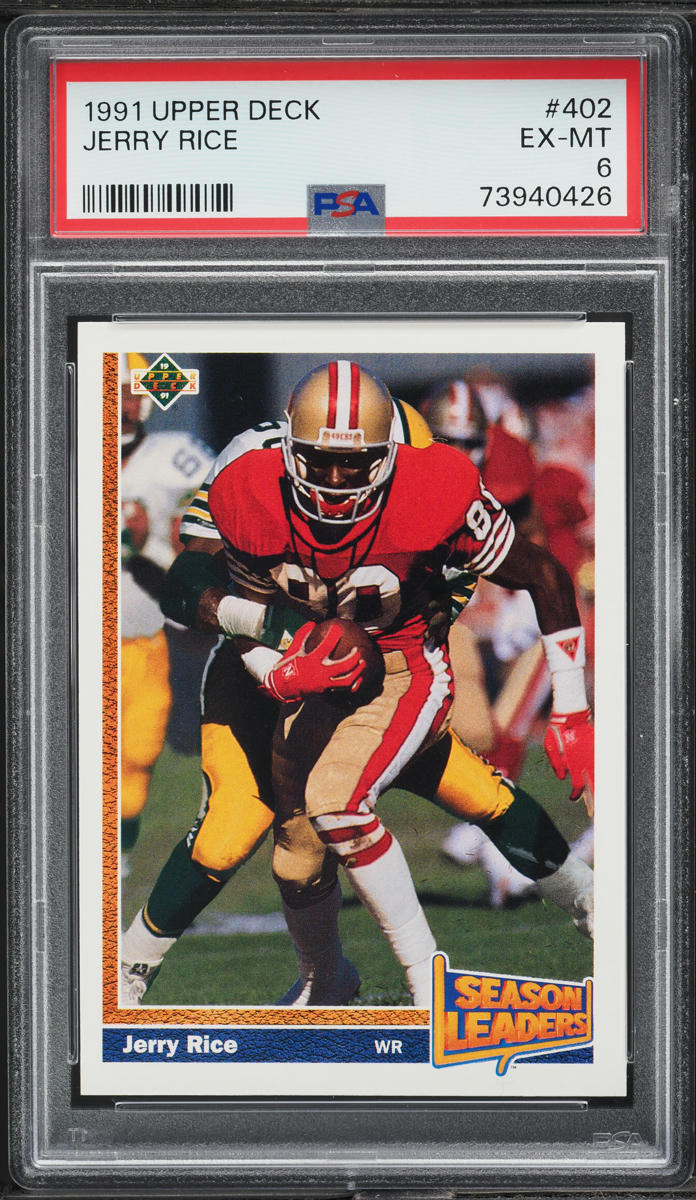 1991 Upper Deck Football Jerry Rice #402 PSA 6 EXMT