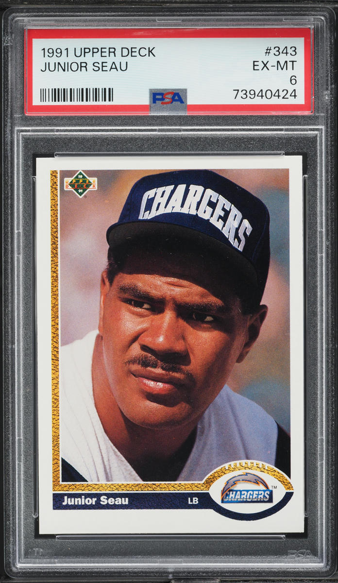 1991 Upper Deck Football Junior Seau #343 PSA 6 EXMT