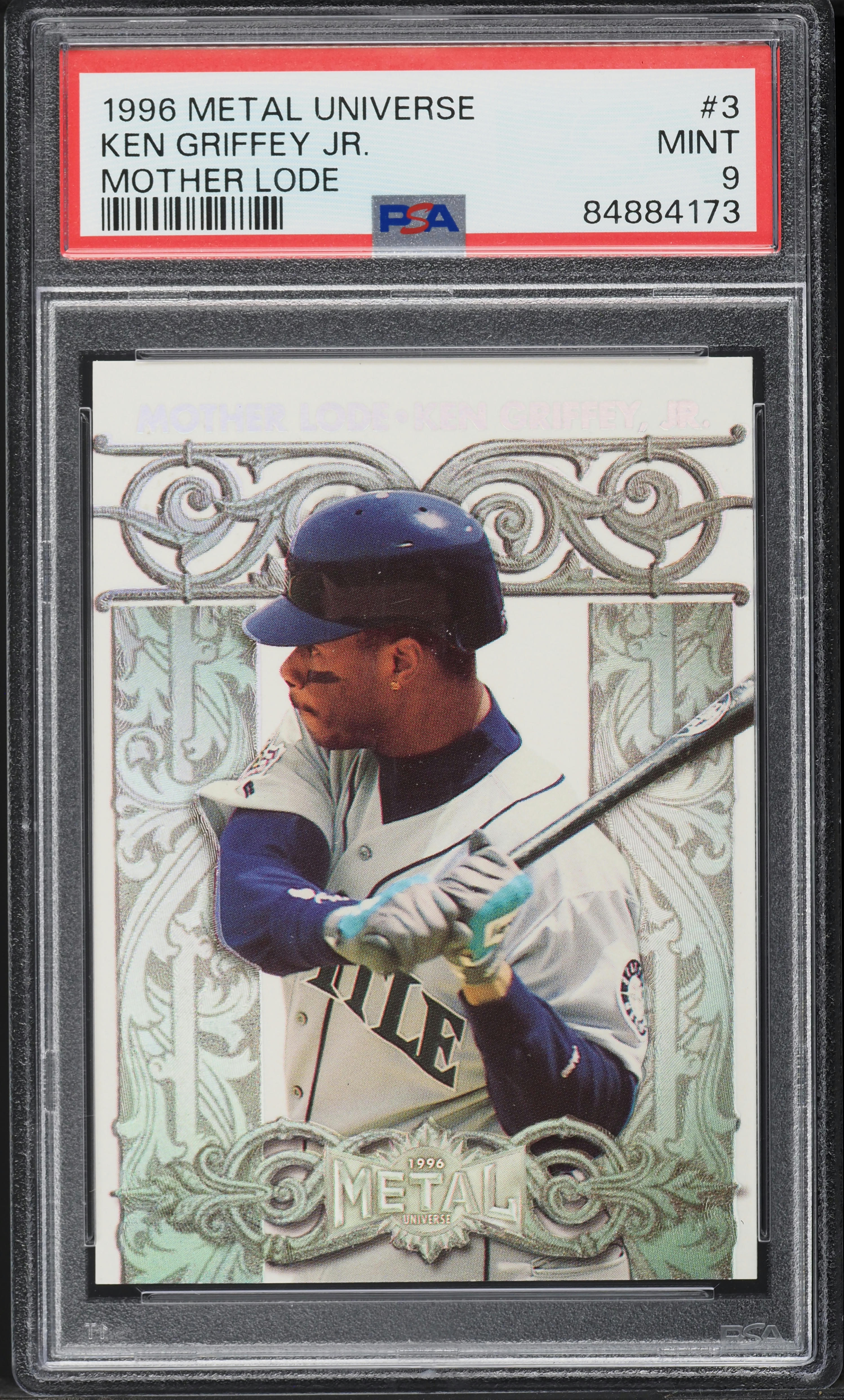 1996 Metal Universe Mother Lode Ken Griffey Jr. #3 PSA 9 MINT on 